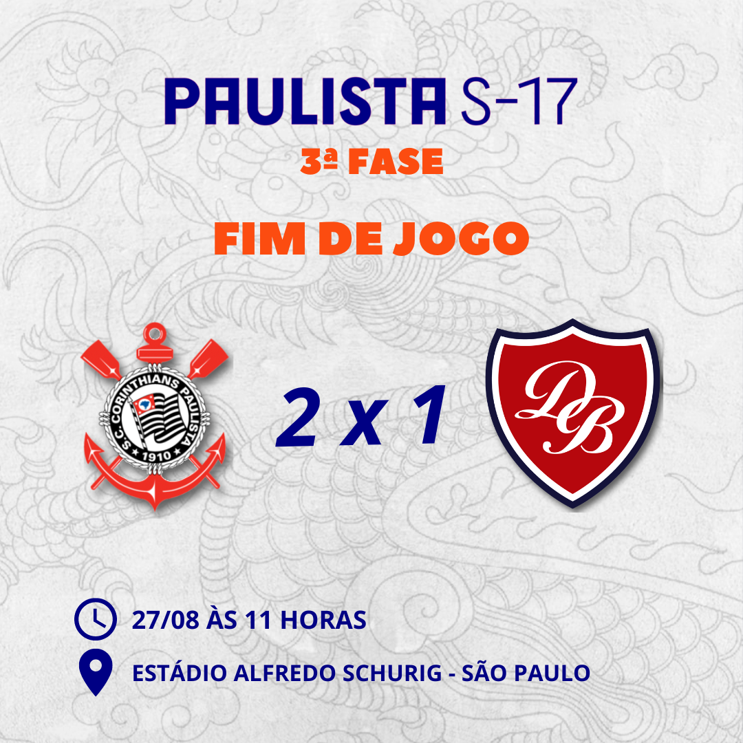 Fim de jogo. Corinthians e - SC Corinthians Paulista